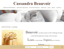 Tablet Screenshot of cassandrabeauvoir.com